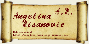 Angelina Mišanović vizit kartica